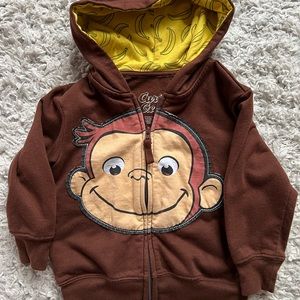 Curious George Zipper Sweatshirt